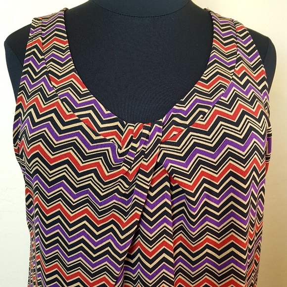 Lane Bryant Tops - 💜 Lane Bryant Chevron Sleeveless Top